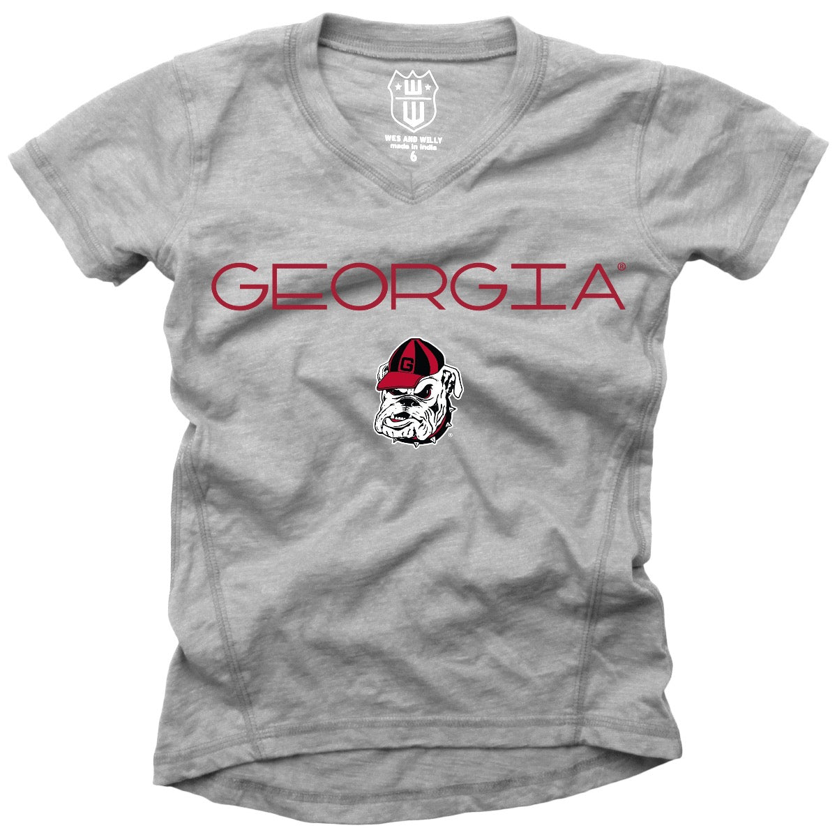UGA Wes and Willy Toddler Slub Tunic