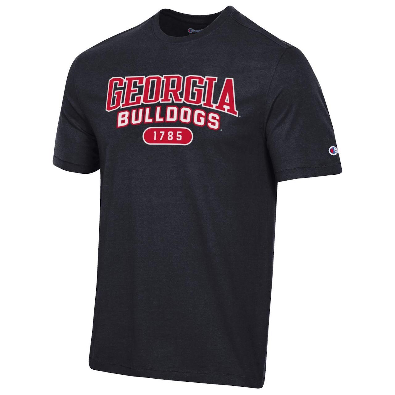 UGA Champion Super Fan Appliqué Short Sleeve Tee