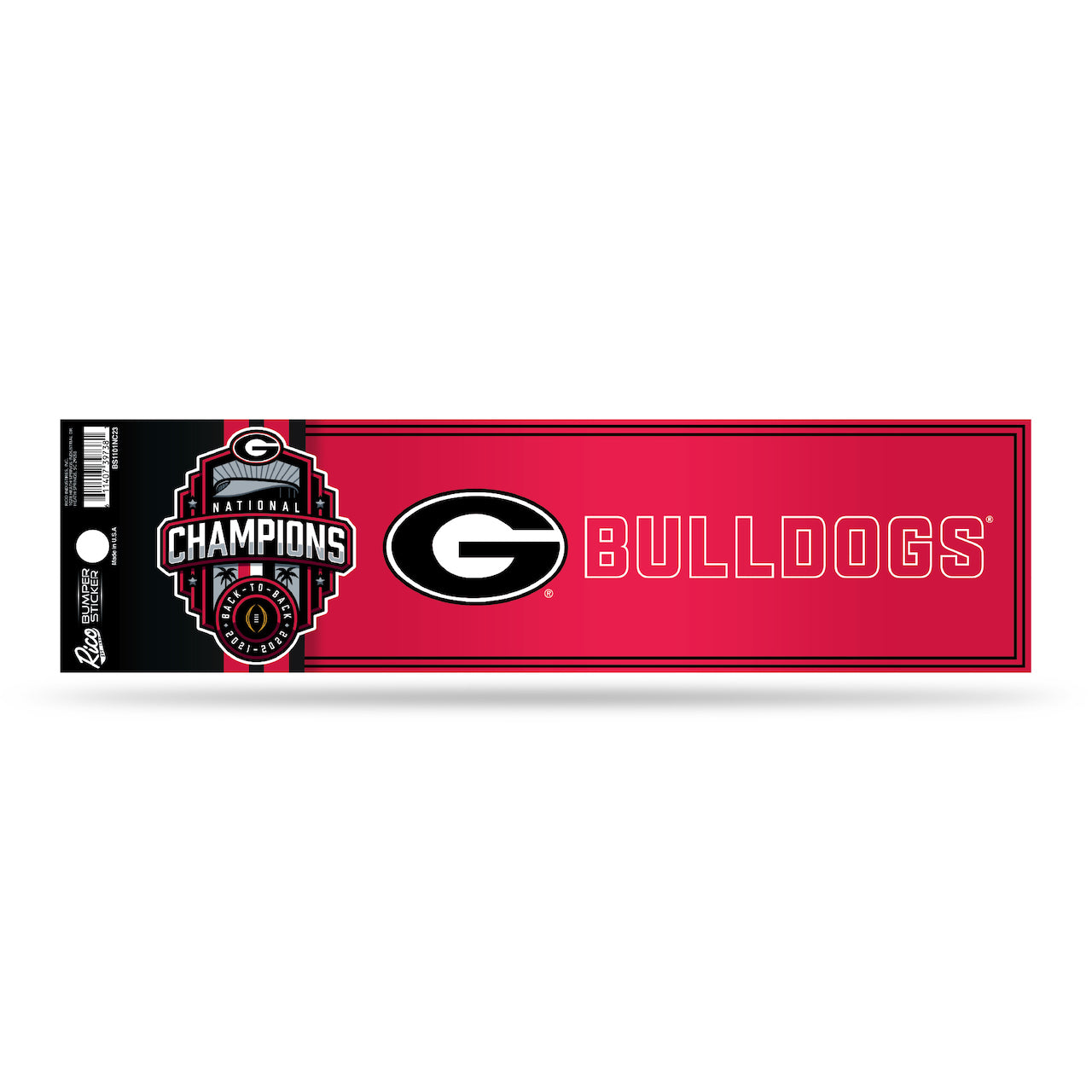 UGA 2022 National Champions Bumper Sticker