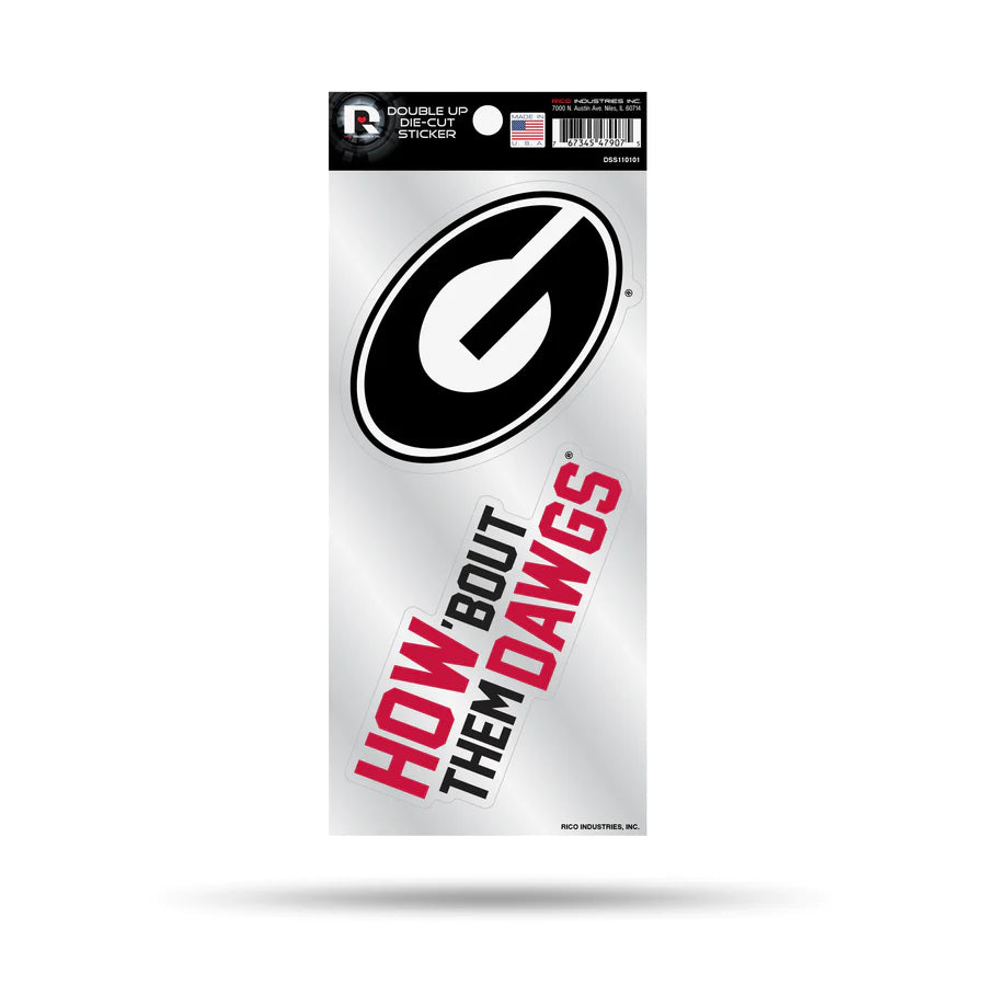 UGA Double Up Die Cut Sticker Set