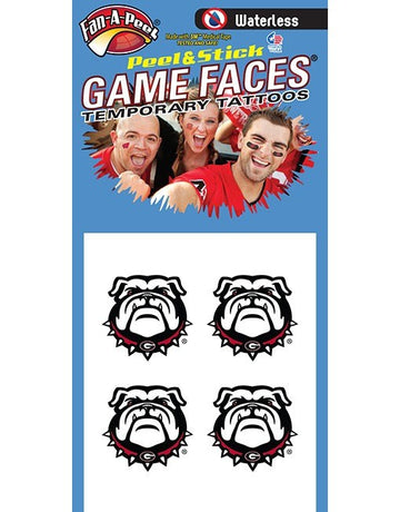 UGA Spike Head Waterless Tattoo