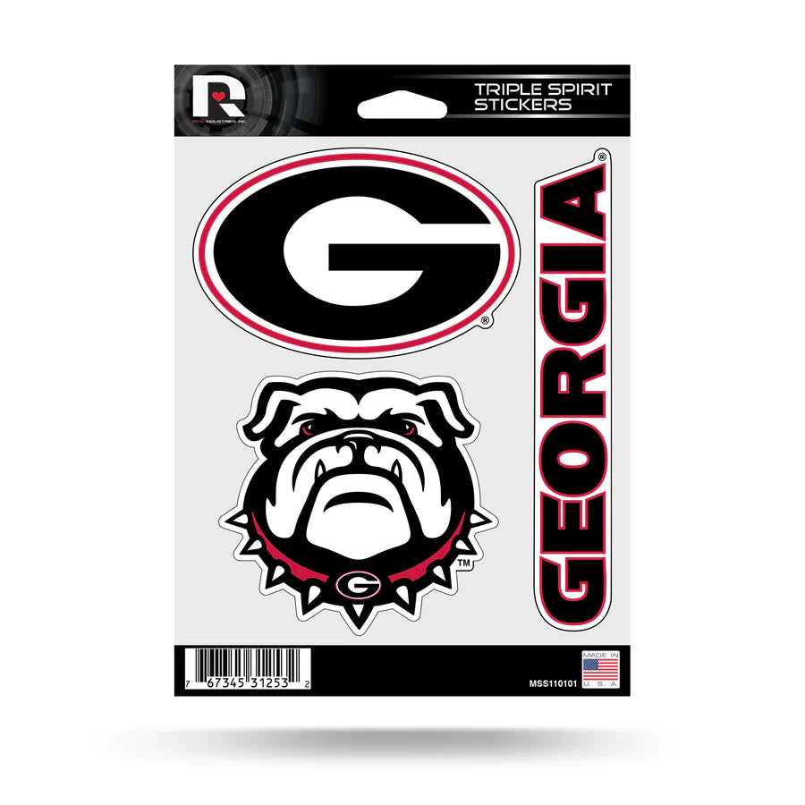 UGA Triple Spirit Sticker Set