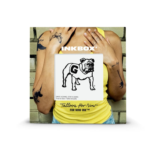 UGA Inkbox Standing Bulldog Tattoo