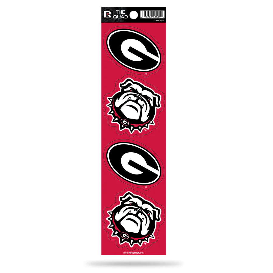 UGA Quad Decal Set