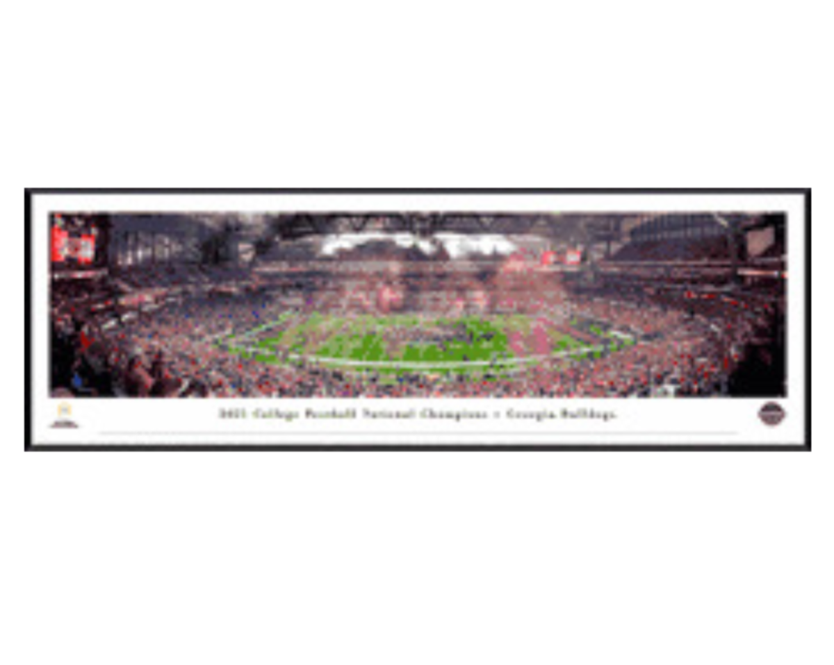 UGA 2021 National Championship Standard Framed Panoramic Picture