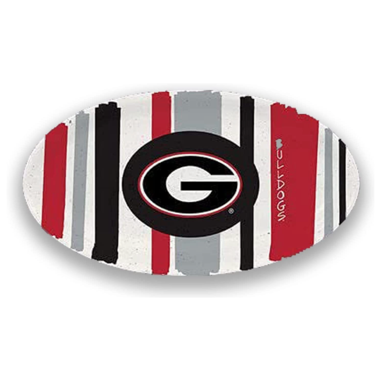 UGA Melamine Striped Tray