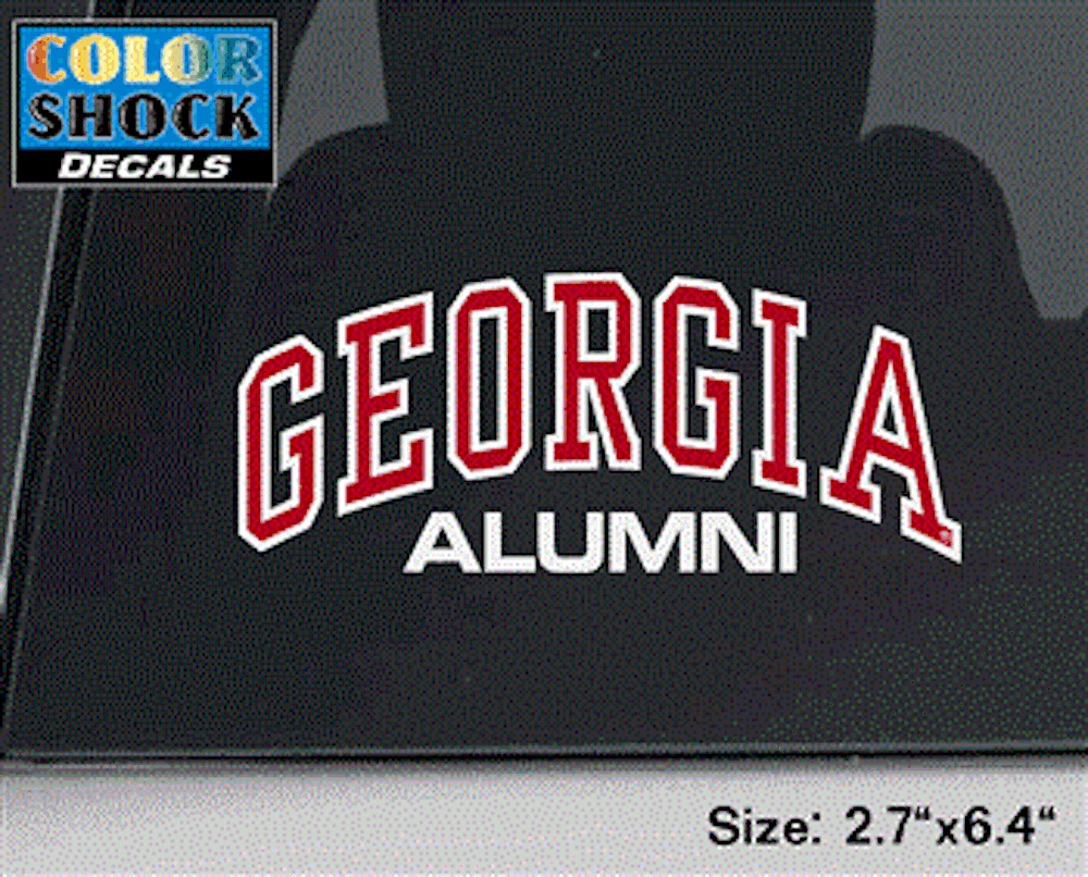 UGA Arched Georgia over ALUMNI Decal