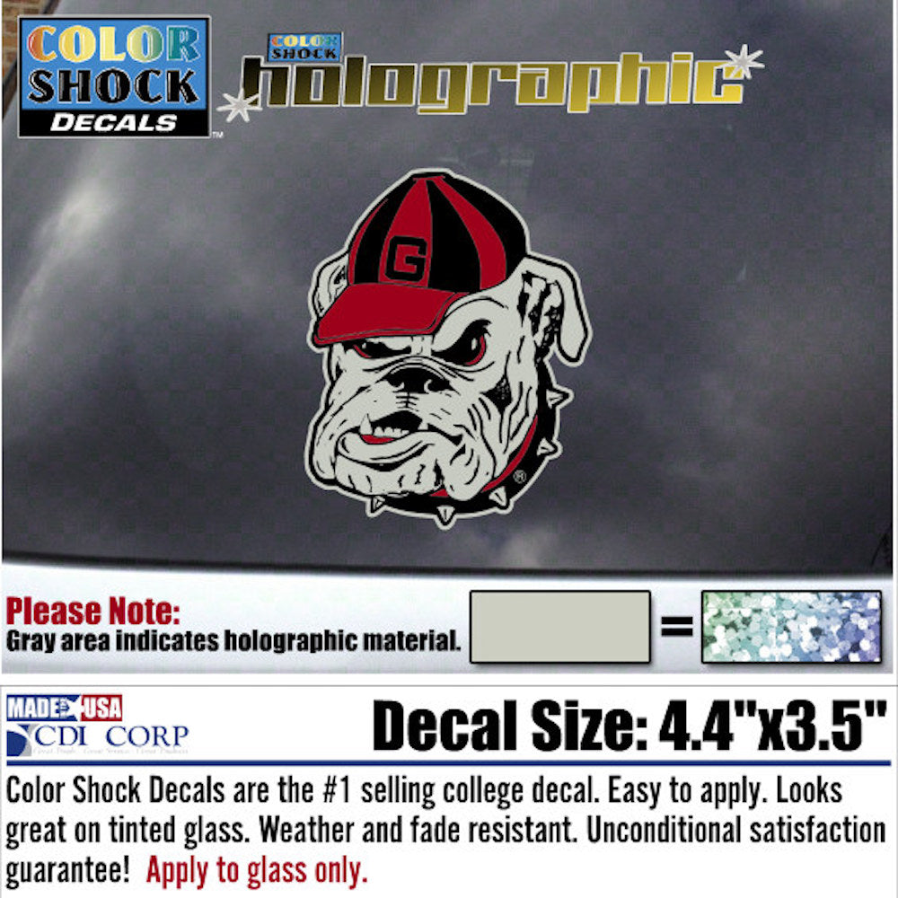 UGA Bulldog Head Decal