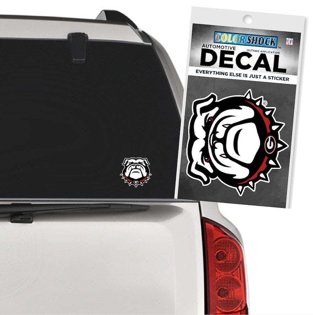 UGA New Bulldog Head Logo Decal