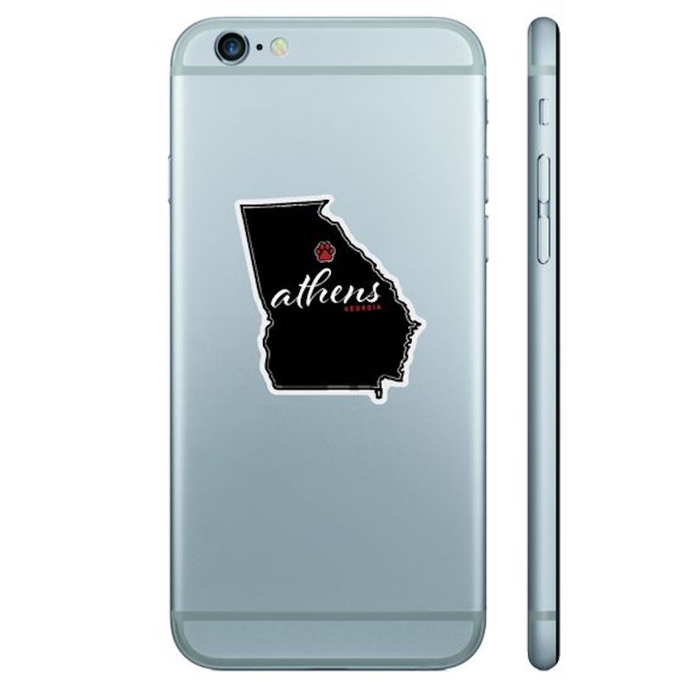 ATH Athens, GA State Mini Removable Decal 2 Pack