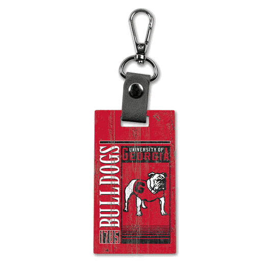 UGA Bulldog Key Fob