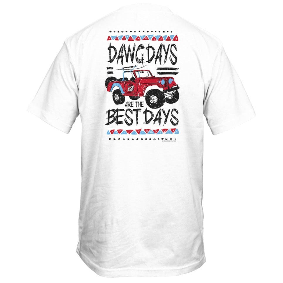 UGA Distressed Jeep Tee