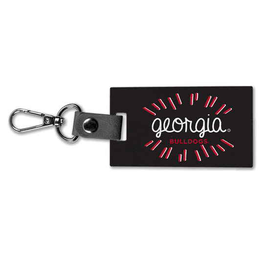 UGA Georgia Script Key Fob
