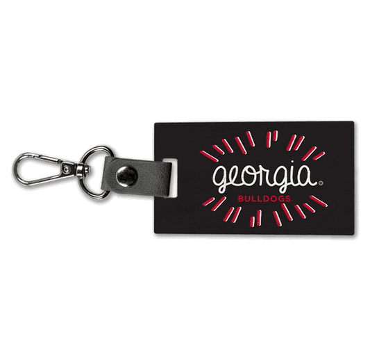 UGA Georgia Script Key Fob