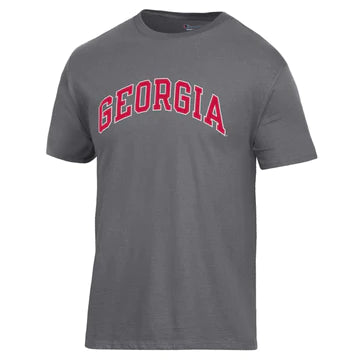 UGA Champion Ringspun Arched Georgia Tee