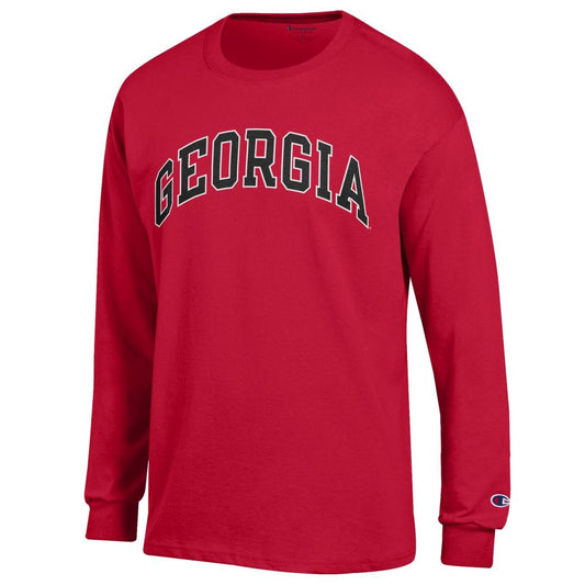 UGA Champion Arched Georgia Long Sleeve Tee