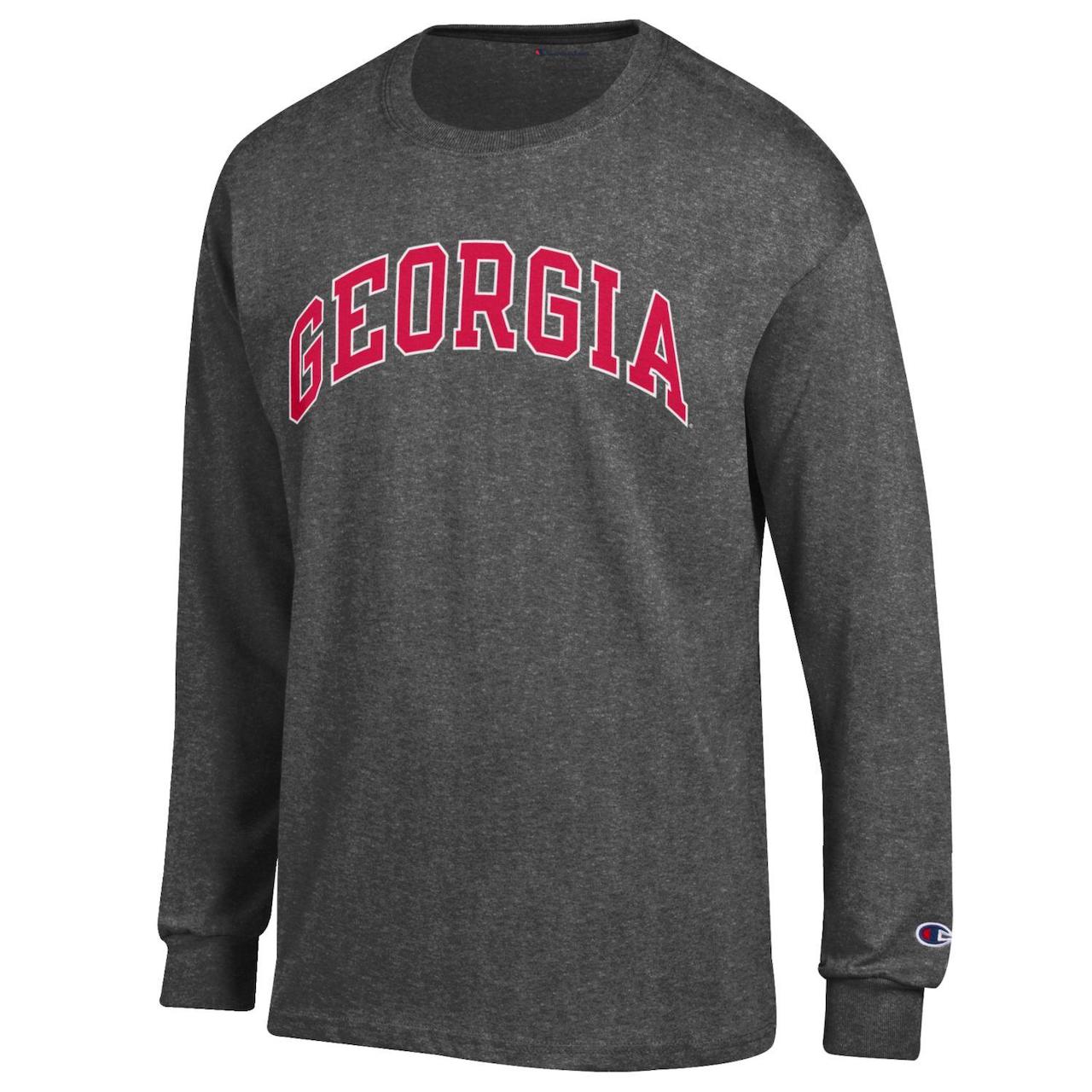 UGA Champion Arched Georgia Long Sleeve Tee