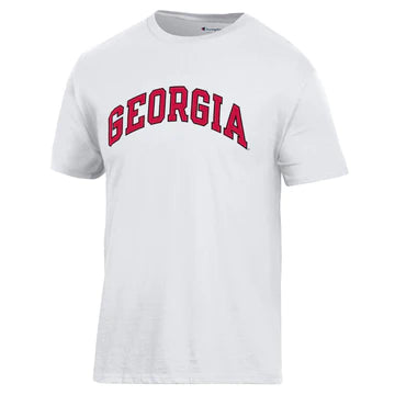 UGA Champion Ringspun Arched Georgia Tee