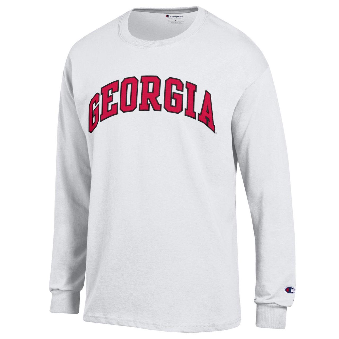 UGA Champion Arched Georgia Long Sleeve Tee