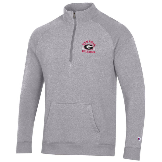 UGA Champion Men's Triumph Fleece Half Zip