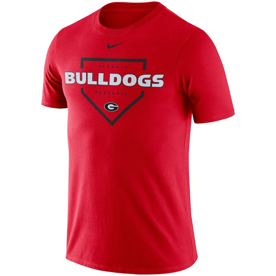 UGA Nike Dri-FIT Cotton Baseball Plate Tee
