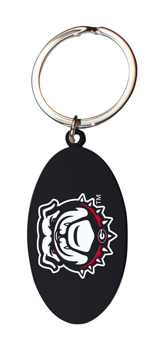 UGA New Bulldog Metal Keychain