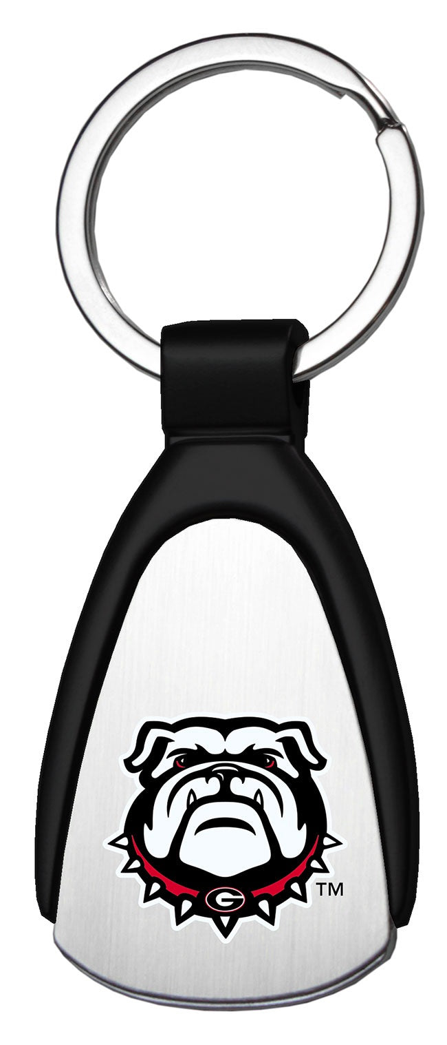 UGA Teardrop Keychain