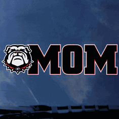 UGA New Bulldog Head Mom Decal