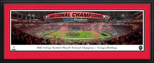 University of Georgia 2022 National Championship Deluxe Framed Panoramic Picture