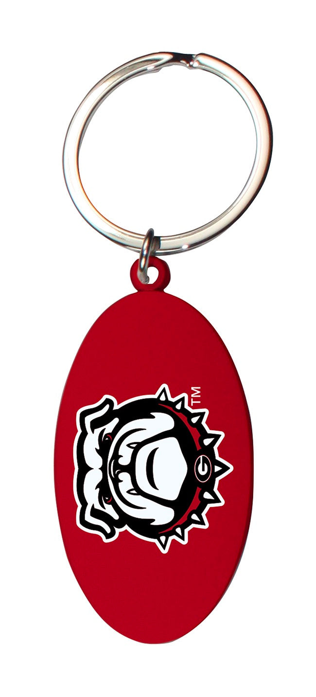 UGA New Bulldog Metal Keychain