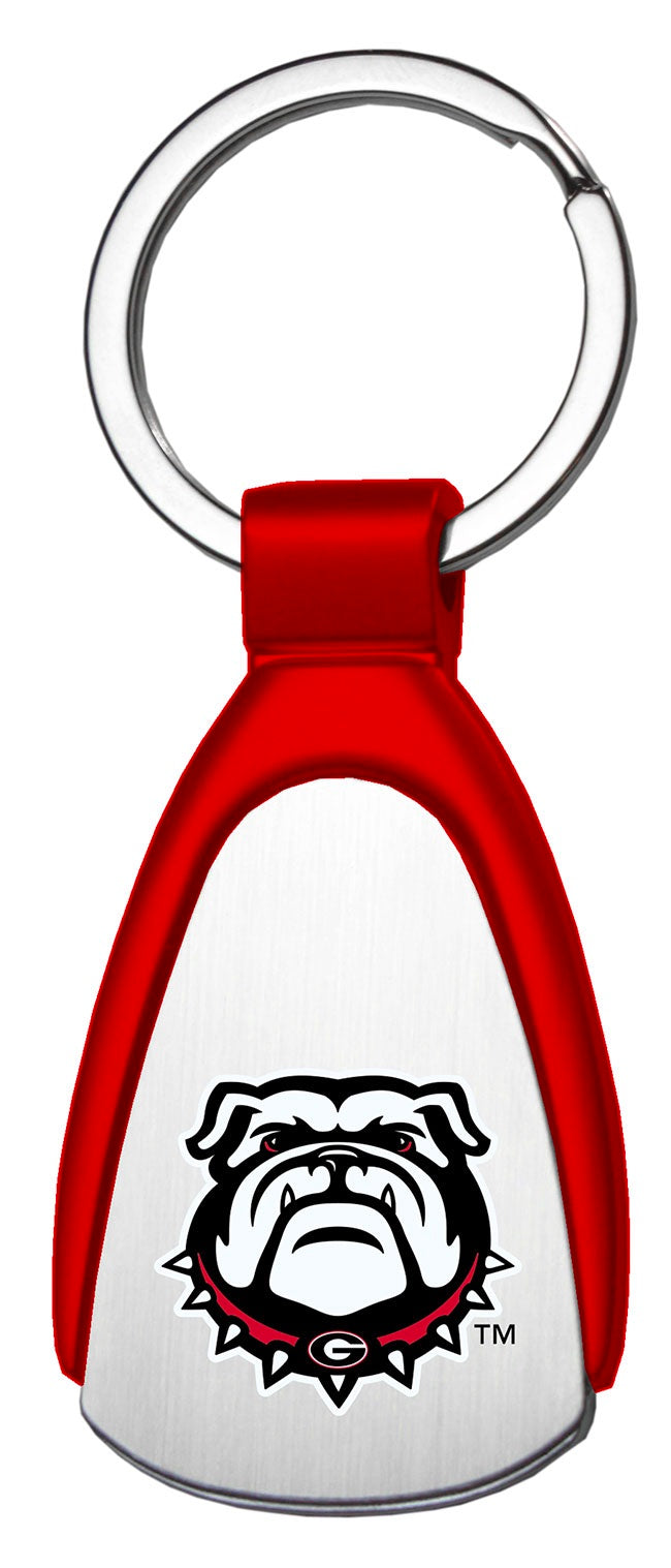 UGA Teardrop Keychain