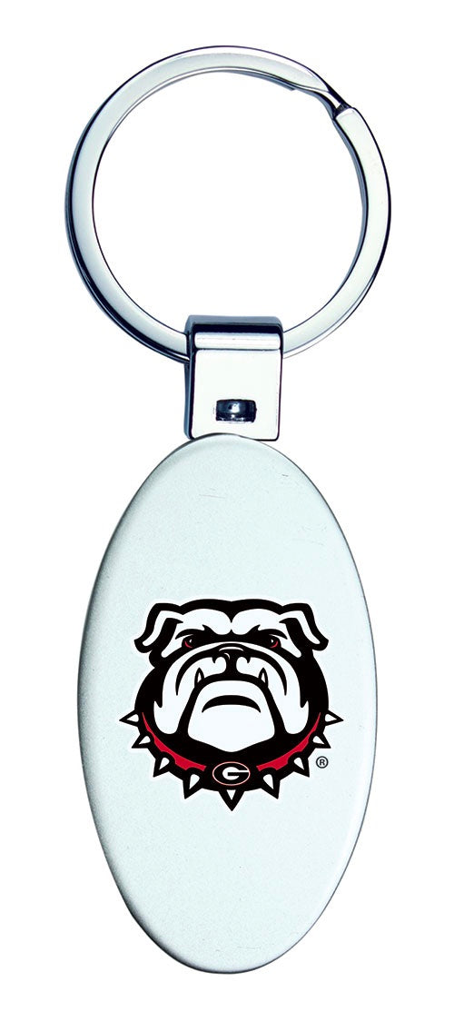 UGA New Bulldog Metal Keychain