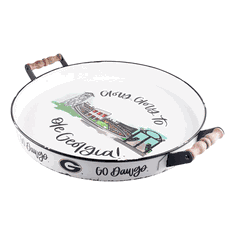 UGA Landmark Enamel Tray