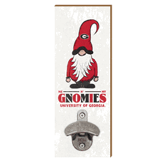 UGA Me 'n My Gnomies Wall Mount Bottle Opener
