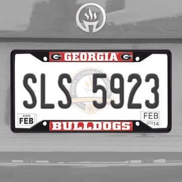 Black Georgia Bulldogs Tag Frame