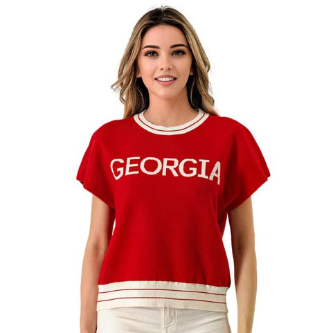 Georgia Varsity Sweater