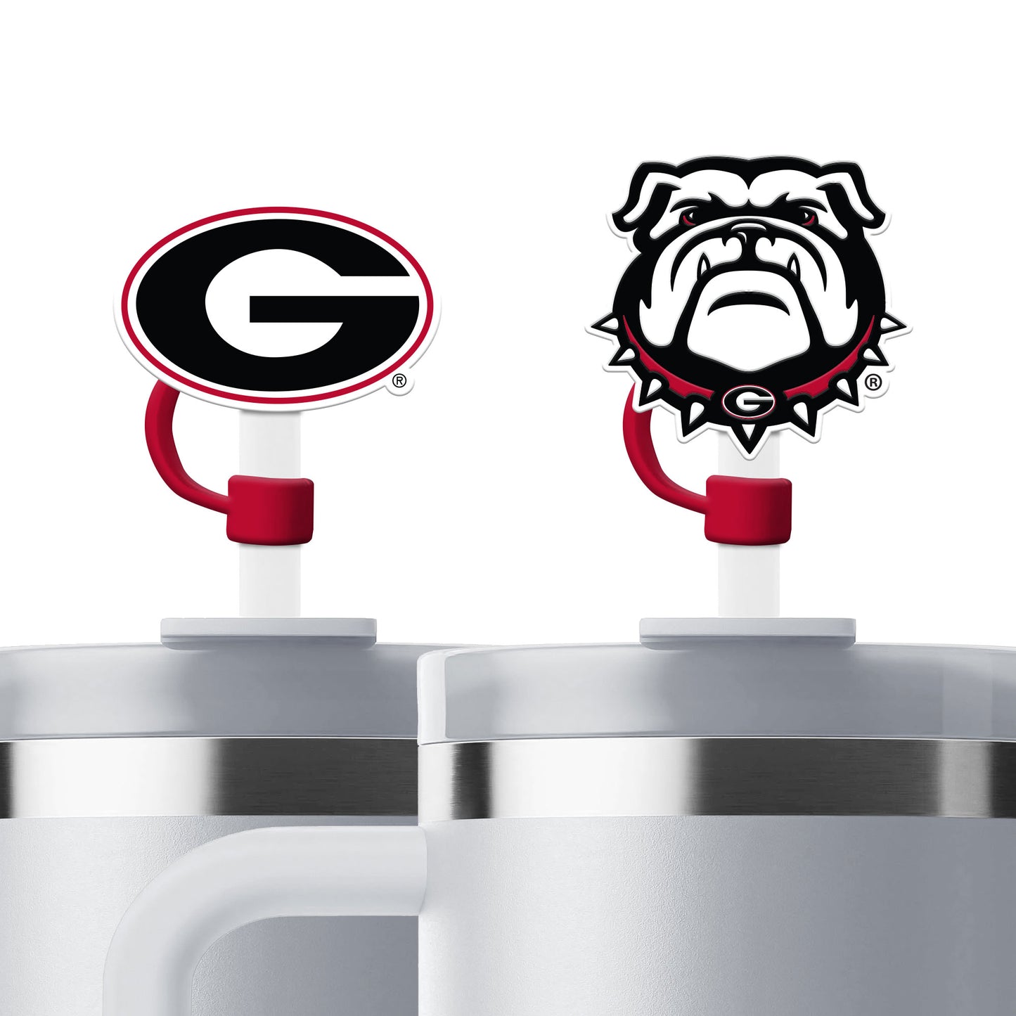 University of Georgia Silicone Straw Topper