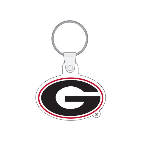 UGA Georgia G Vinyl Keychain