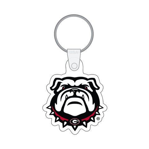 UGA Bulldog Vinyl Keychain