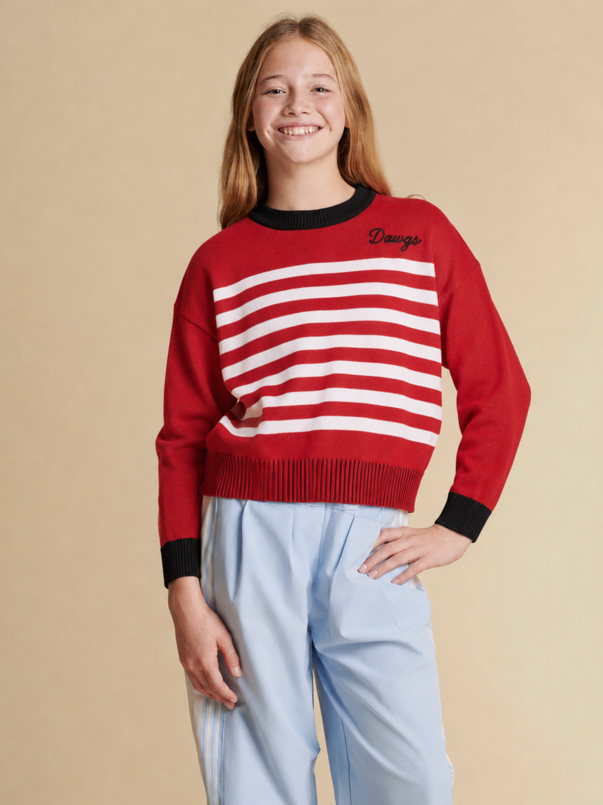 The Georgia Girls Spirit Stripe Sweater