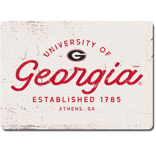 UGA Georgia Vintage Wooden Fridge Magnet