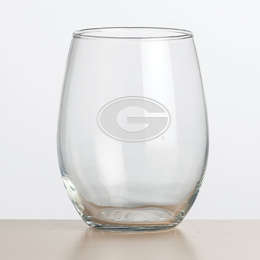 UGA Stanford 14oz Stemless Wine Glass