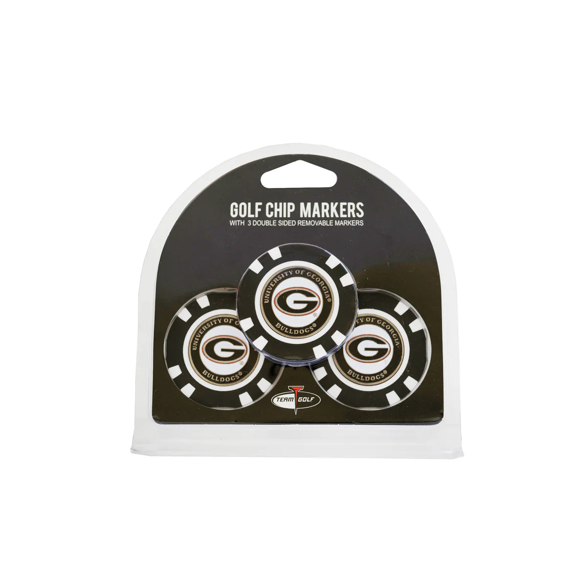 University of Georgia Poker Chip Golf Ball Markers