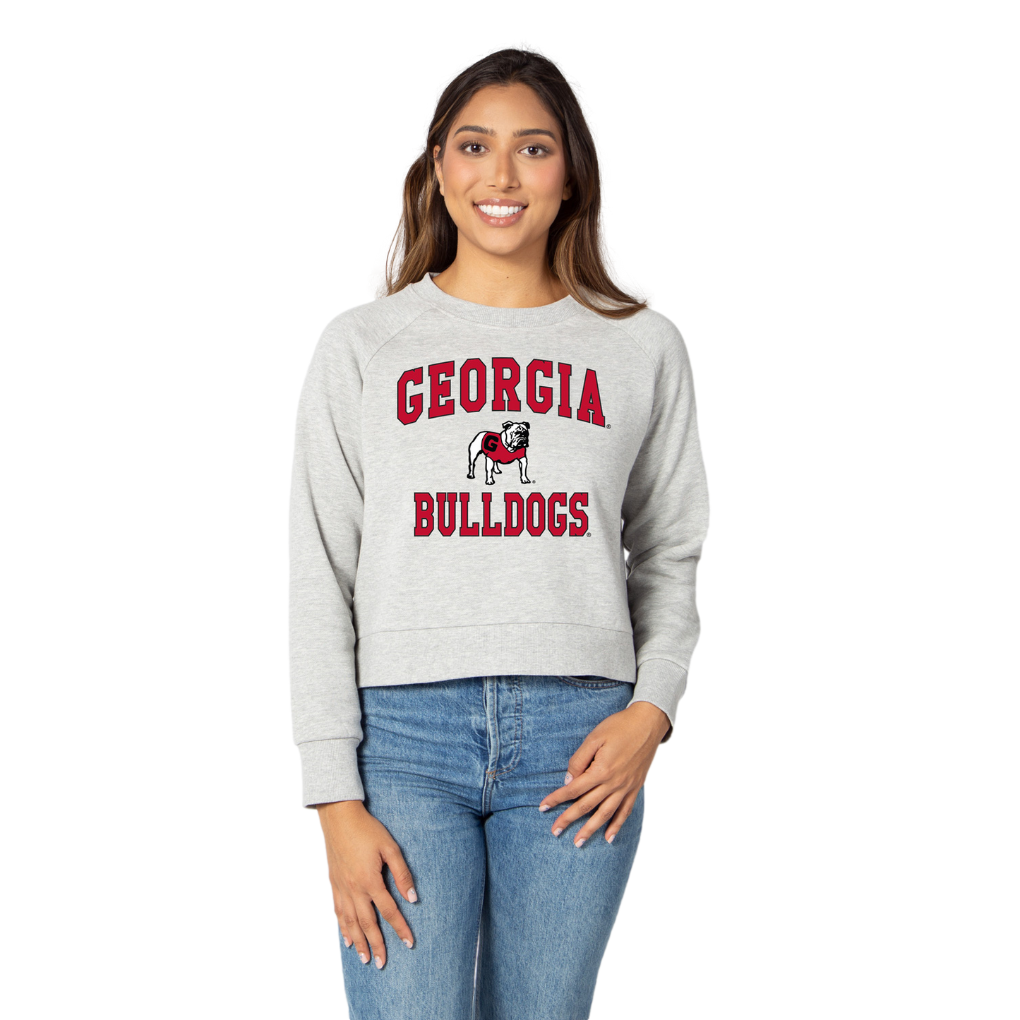 Georgia Bulldogs Boxy Raglan Pullover