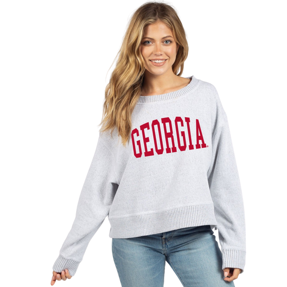 Georgia ChickaD Cool Down Cropped Pullover