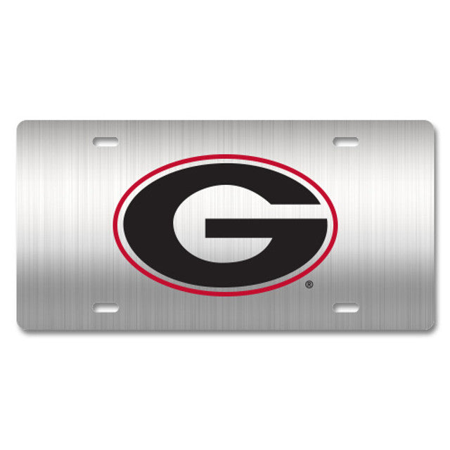 UGA Thin Metal License Plate