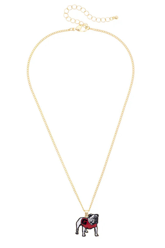 Georgia Bulldogs Enamel Icon Necklace