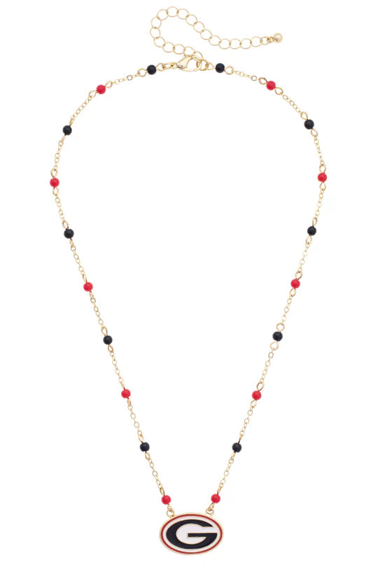 Georgia Bulldogs Logo Layering Necklace