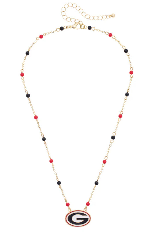 Georgia Bulldogs Logo Layering Necklace