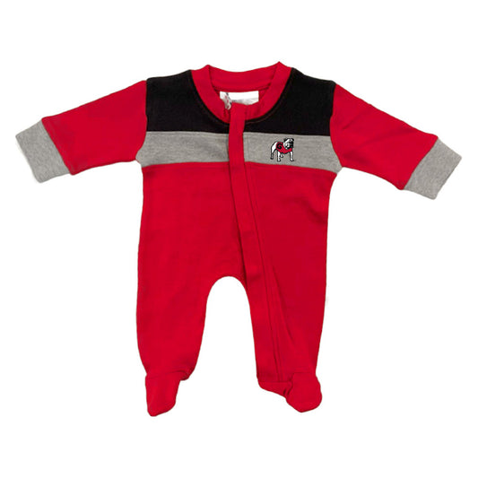 Georgia Color Block Infant Footed Creeper